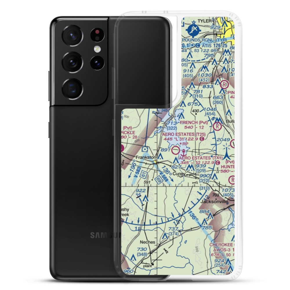 Paradise Point Airport (3TX1) VFR Sectional Samsung Case Samsung Galaxy S21 Ultra model shown