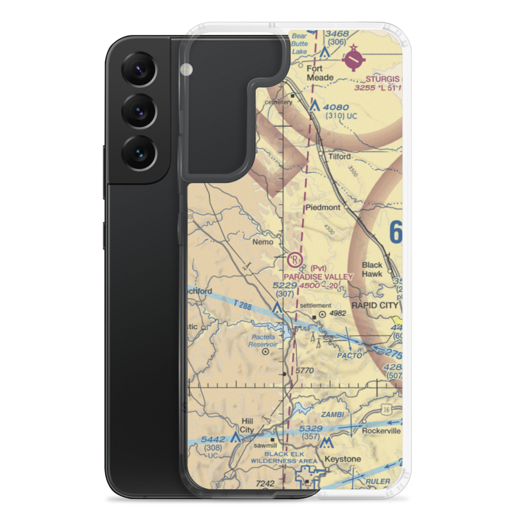 Paradise Valley Airport (2SD0) VFR Sectional Samsung Case Samsung Galaxy S22 Plus model shown