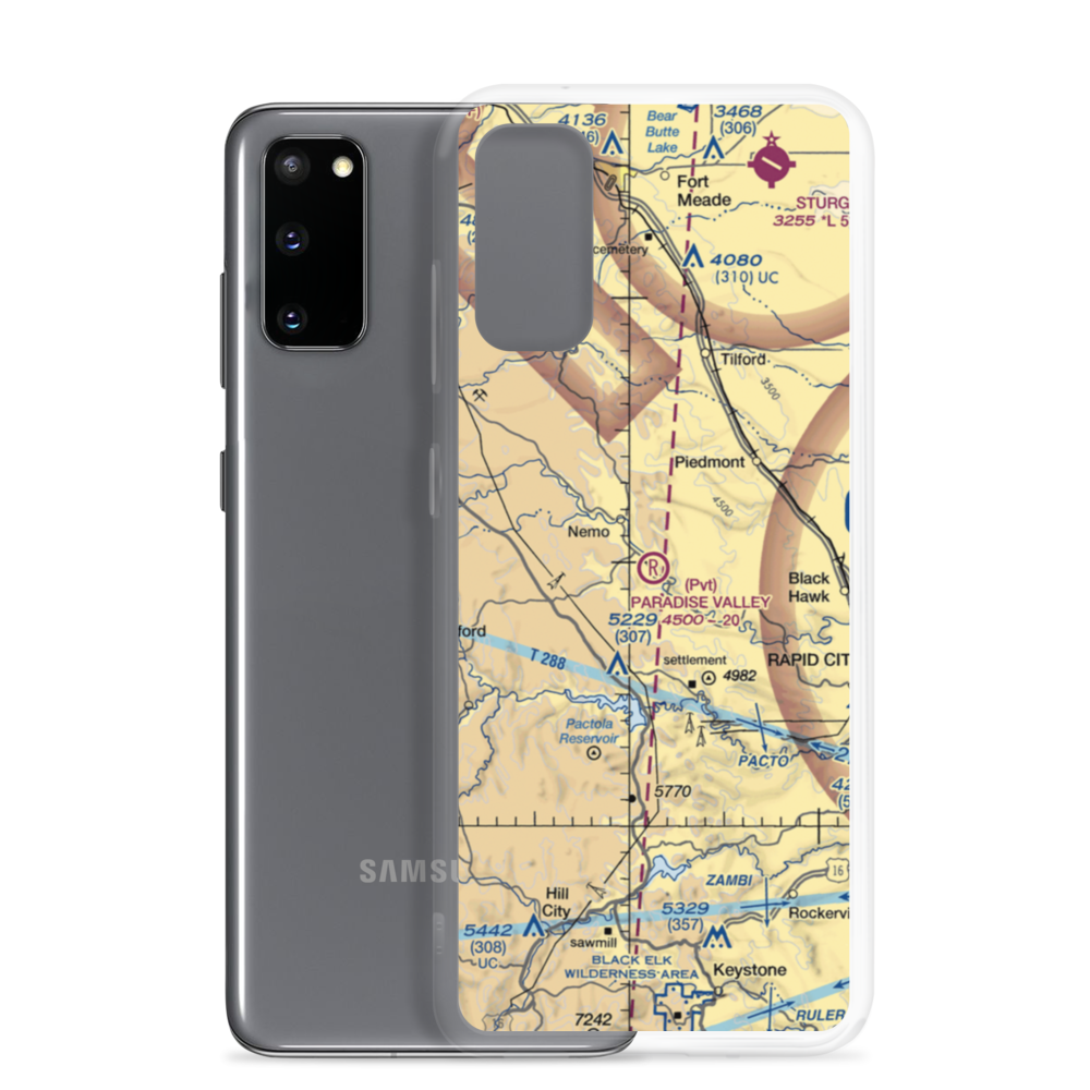 Paradise Valley Airport (2SD0) VFR Sectional Samsung Case Samsung Galaxy S20 model shown