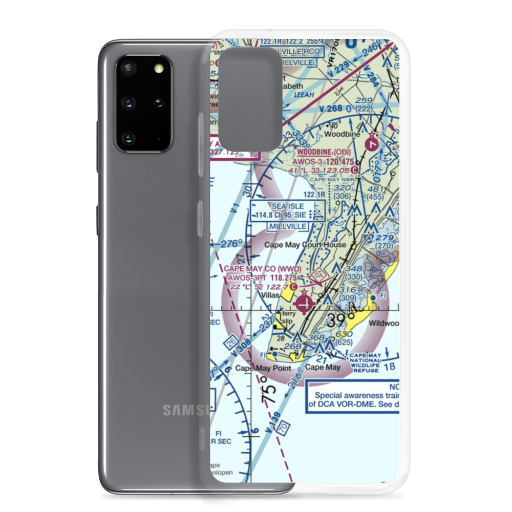 Paramount Air Airport (JY04) VFR Sectional Samsung Case Samsung Galaxy S20 Plus model shown
