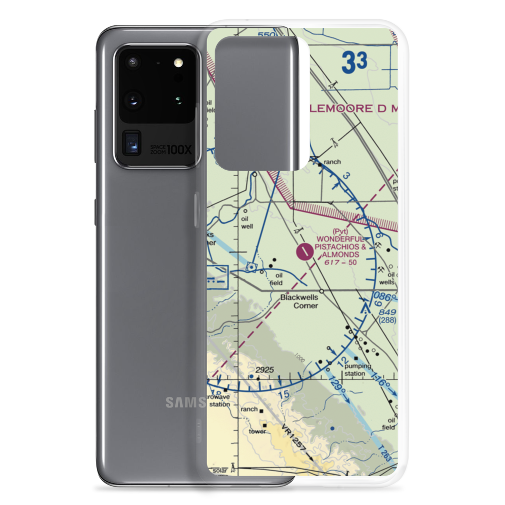 Paramount Farms Airport (2CN4) VFR Sectional Samsung Case Samsung Galaxy S20 Ultra model shown
