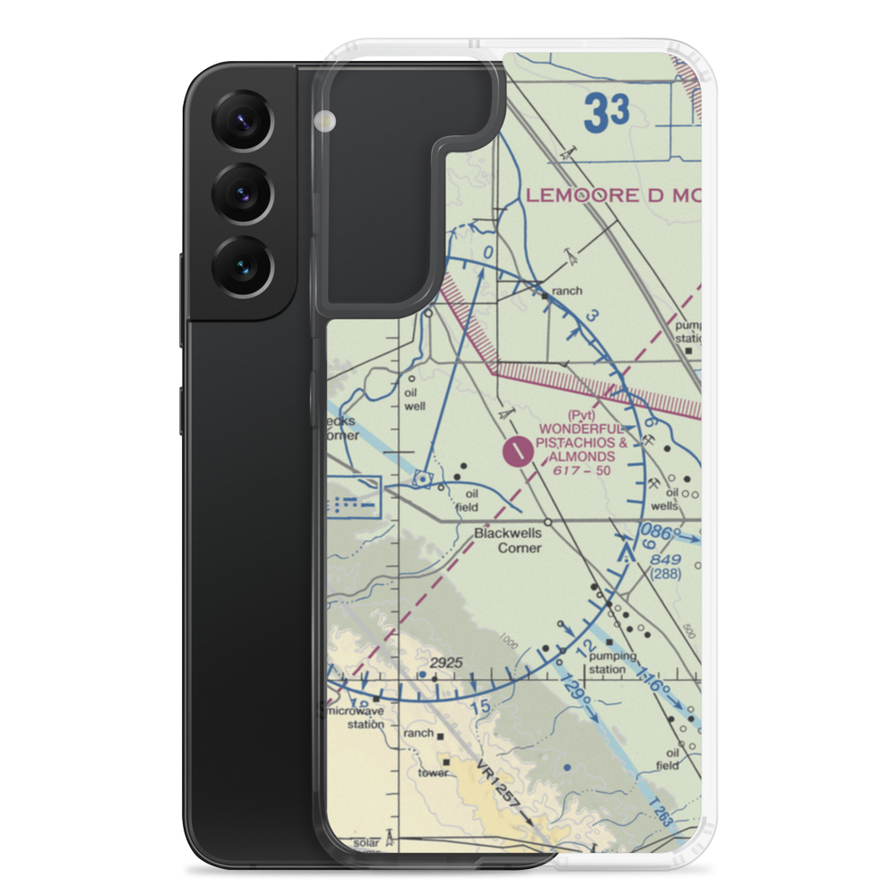 Paramount Farms Airport (2CN4) VFR Sectional Samsung Case Samsung Galaxy S22 Plus model shown
