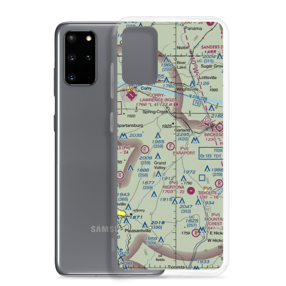 Paraport Ultralight Flightpark (4PS3) VFR Sectional Samsung Case Samsung Galaxy S20 Plus model shown