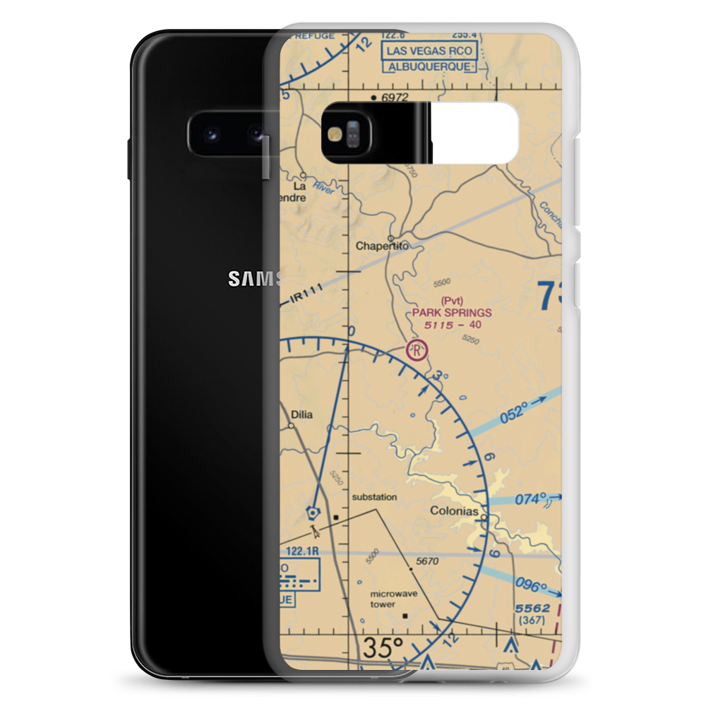Park Springs Airport (NM76) VFR Sectional Samsung Case Samsung Galaxy S10+ model shown