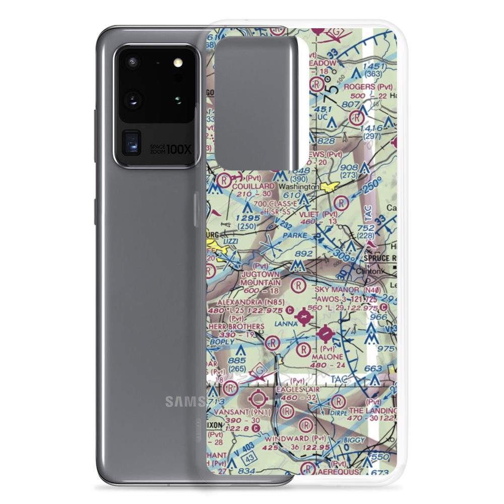 Parker Airport (70NJ) VFR Sectional Samsung Case Samsung Galaxy S20 Ultra model shown
