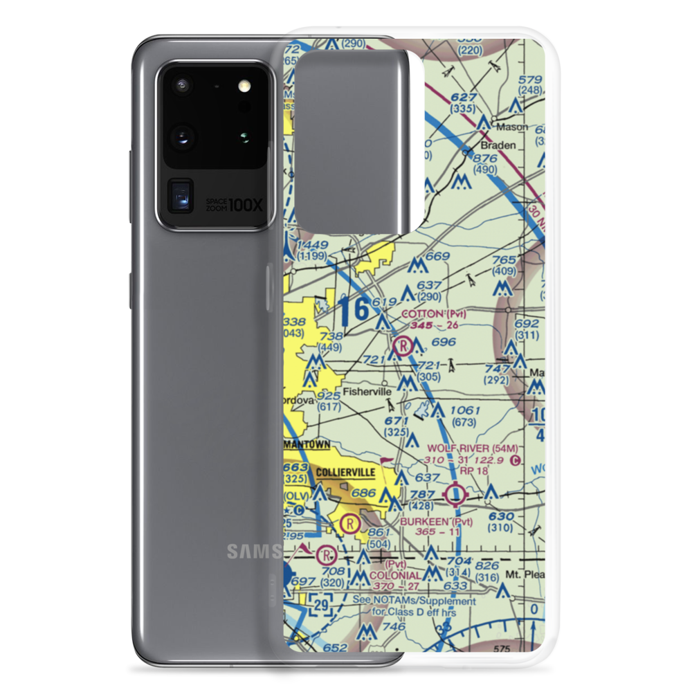 Parker Airport (8TN1) VFR Sectional Samsung Case Samsung Galaxy S20 Ultra model shown