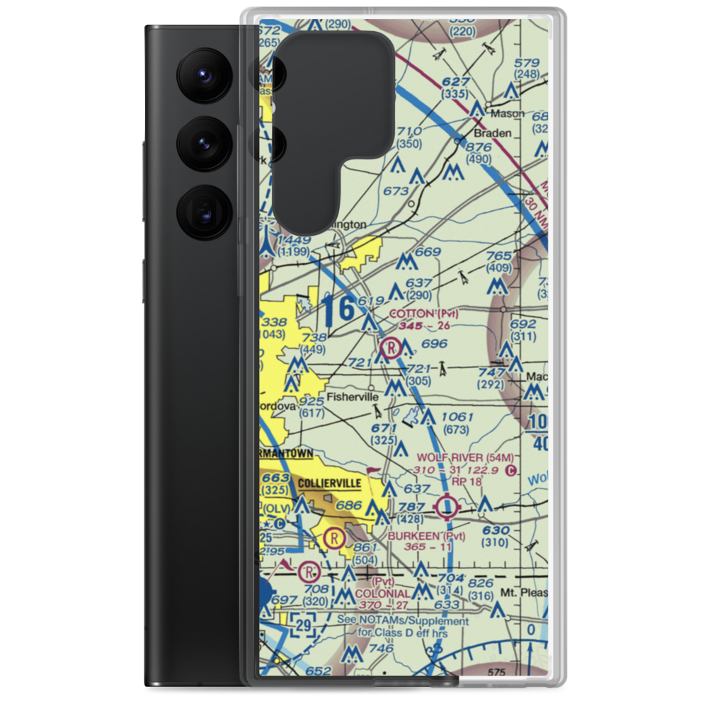 Parker Airport (8TN1) VFR Sectional Samsung Case Samsung Galaxy S22 Ultra model shown