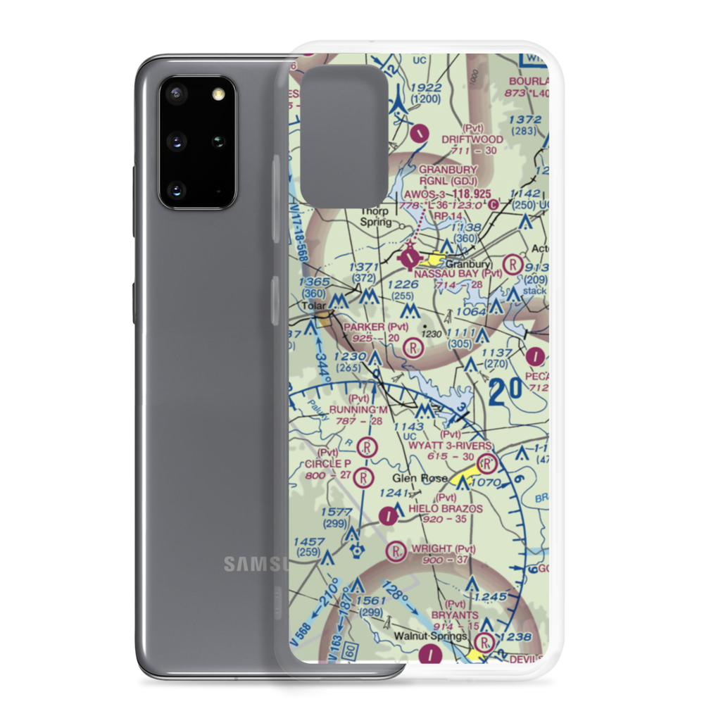 Parker Airport (TS89) VFR Sectional Samsung Case Samsung Galaxy S20 Plus model shown