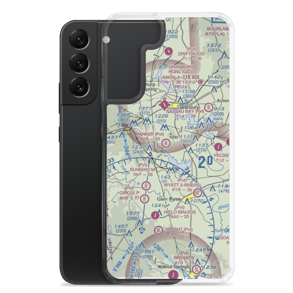 Parker Airport (TS89) VFR Sectional Samsung Case Samsung Galaxy S22 Plus model shown