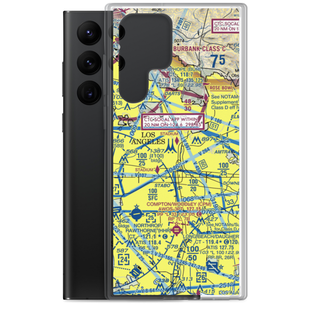 Parker Center Heliport (45L) VFR Sectional Samsung Case Samsung Galaxy S22 Ultra model shown