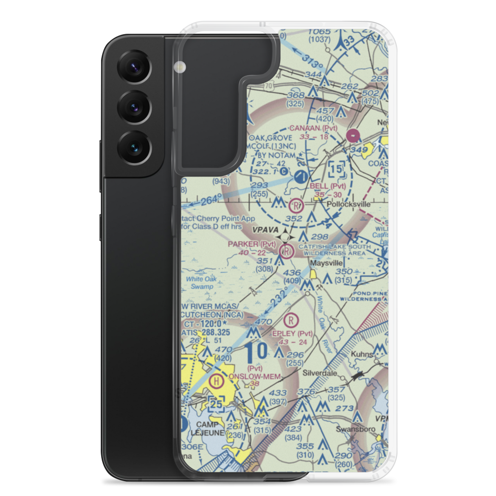 Parker Field (8NC7) VFR Sectional Samsung Case Samsung Galaxy S22 Plus model shown