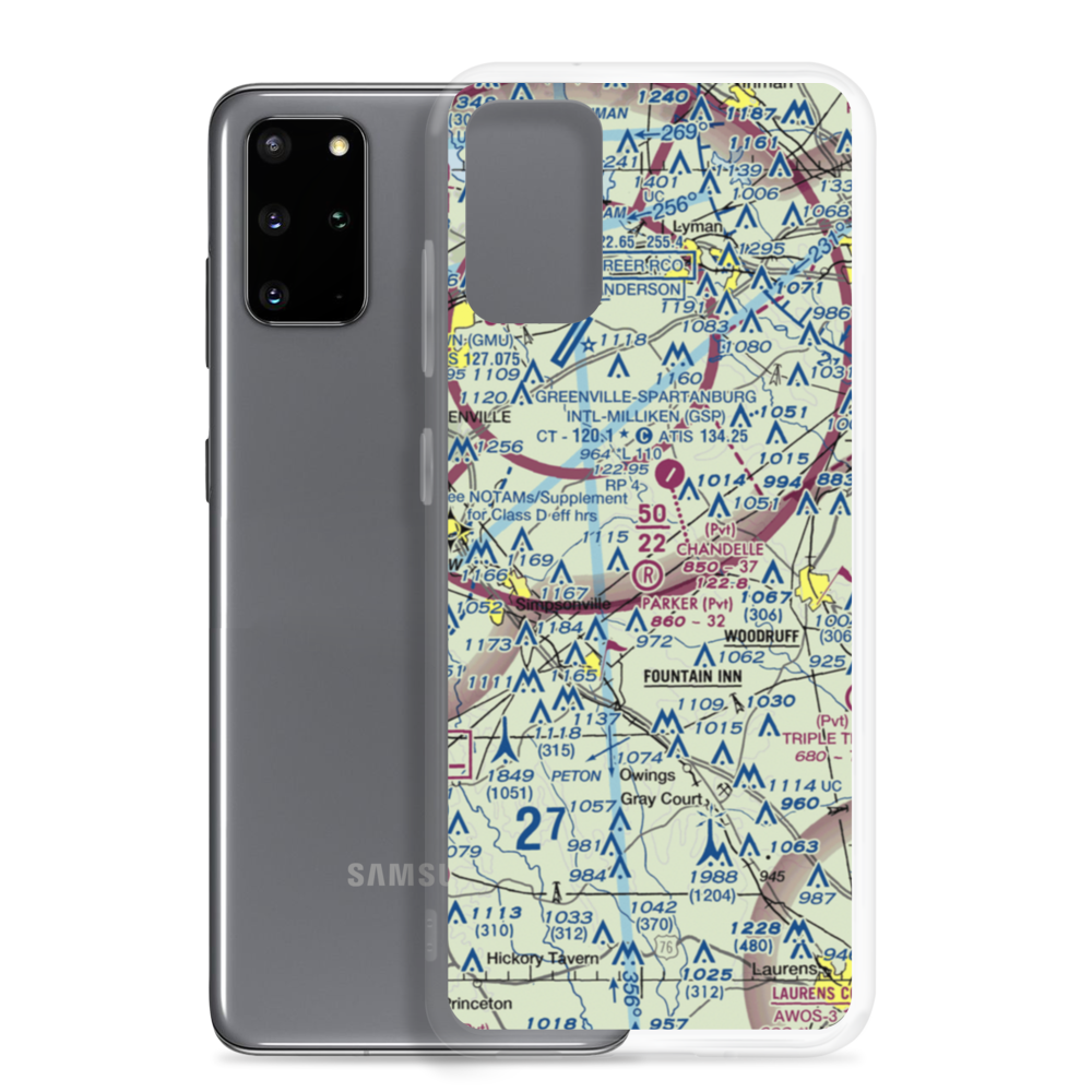 Parker Field (SC47) VFR Sectional Samsung Case Samsung Galaxy S20 Plus model shown