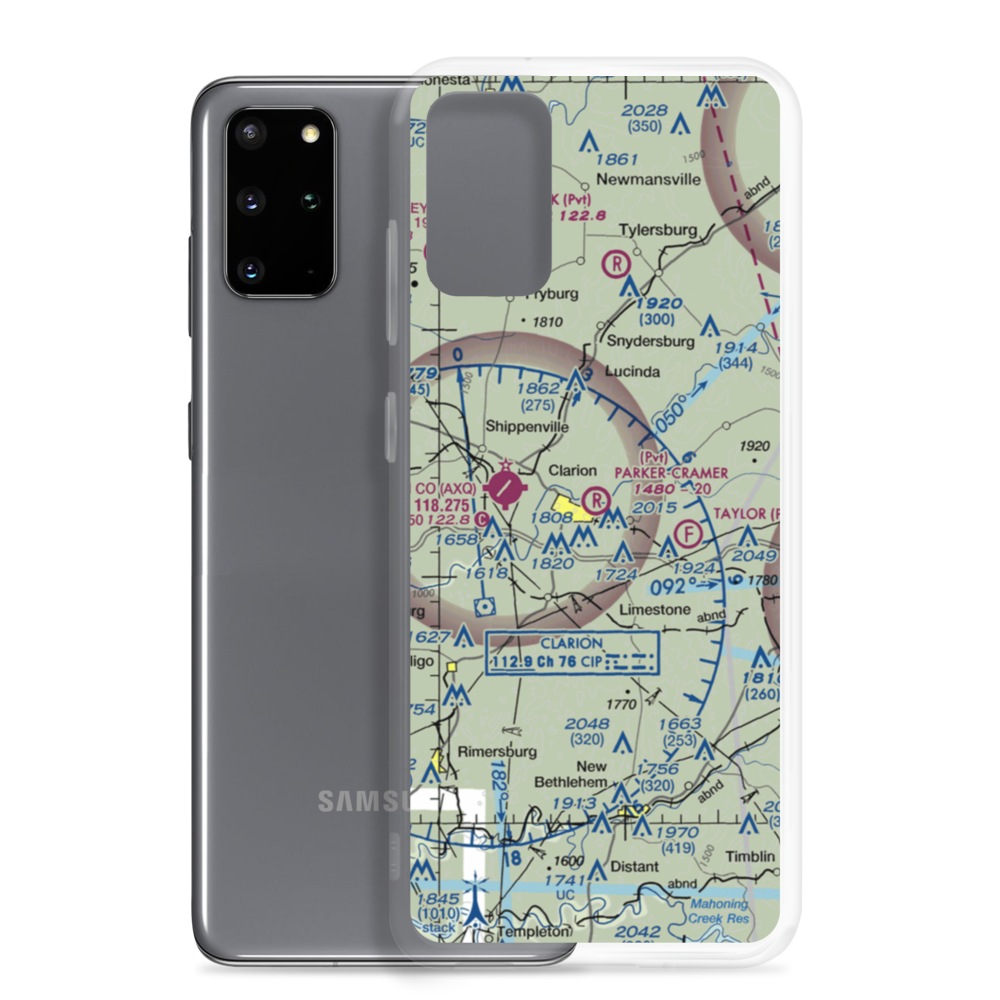 Parker-Cramer Airport (PS66) VFR Sectional Samsung Case Samsung Galaxy S20 Plus model shown