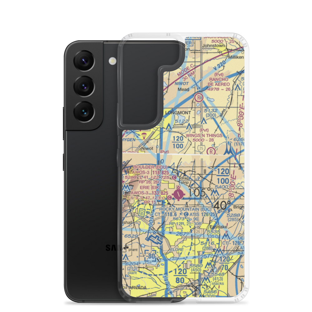 Parkland Airport (7CO0) VFR Sectional Samsung Case Samsung Galaxy S22 model shown