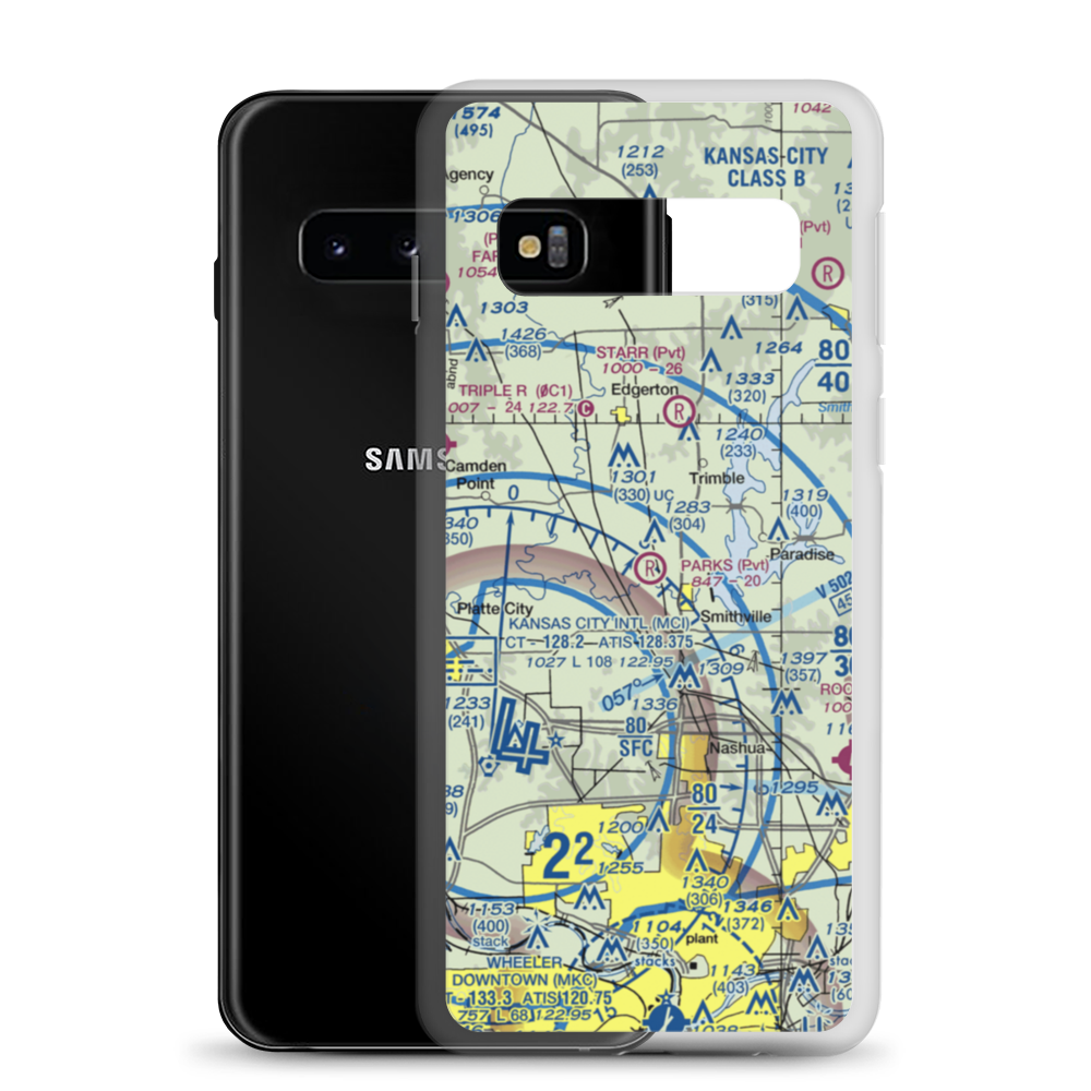 Parks Field (92MU) VFR Sectional Samsung Case Samsung Galaxy S10 model shown