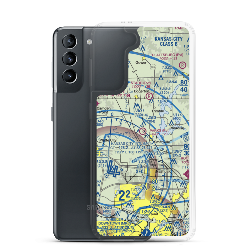 Parks Field (92MU) VFR Sectional Samsung Case Samsung Galaxy S21 model shown