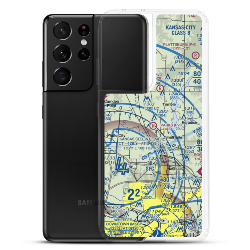 Parks Field (92MU) VFR Sectional Samsung Case Samsung Galaxy S21 Ultra model shown