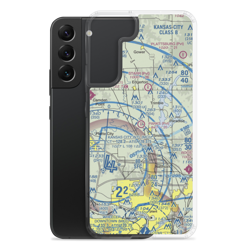 Parks Field (92MU) VFR Sectional Samsung Case Samsung Galaxy S22 Plus model shown