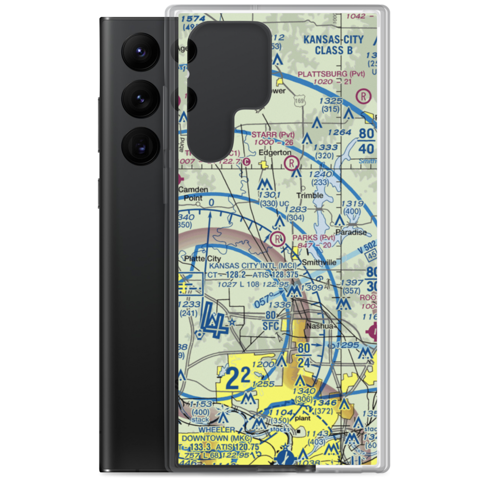 Parks Field (92MU) VFR Sectional Samsung Case Samsung Galaxy S22 Ultra model shown