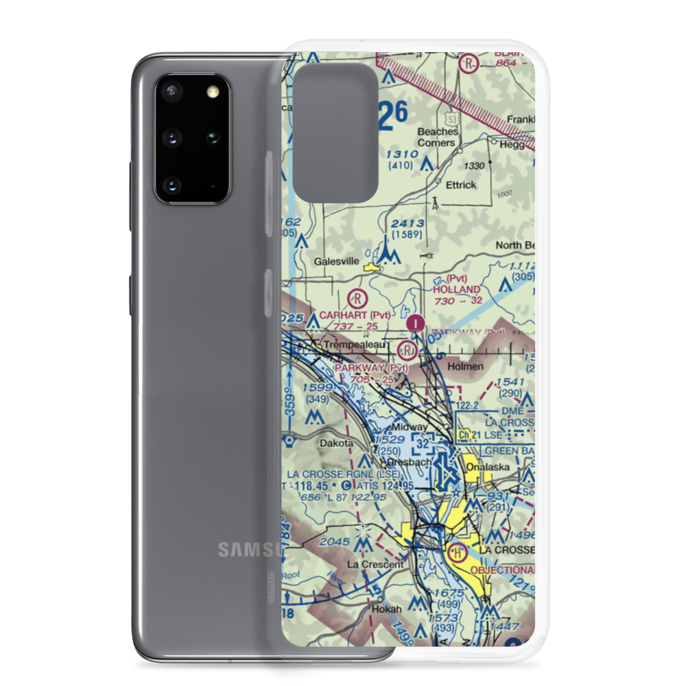 Parkway Farm Strip (09WI) VFR Sectional Samsung Case Samsung Galaxy S20 Plus model shown