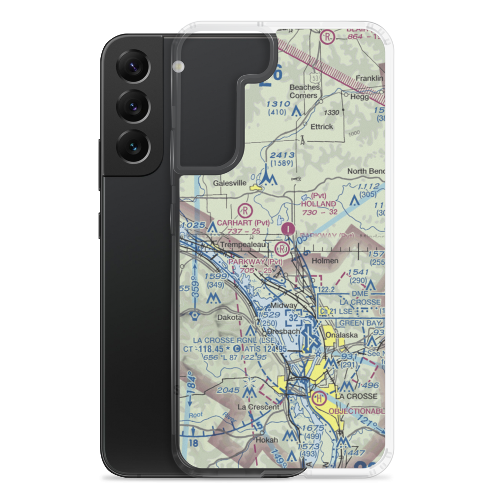 Parkway Farm Strip (09WI) VFR Sectional Samsung Case Samsung Galaxy S22 Plus model shown