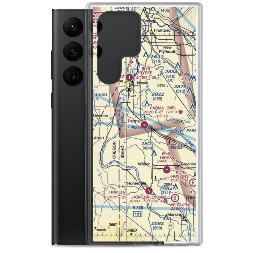 Parma Airport (50S) VFR Sectional Samsung Case Samsung Galaxy S22 Ultra model shown