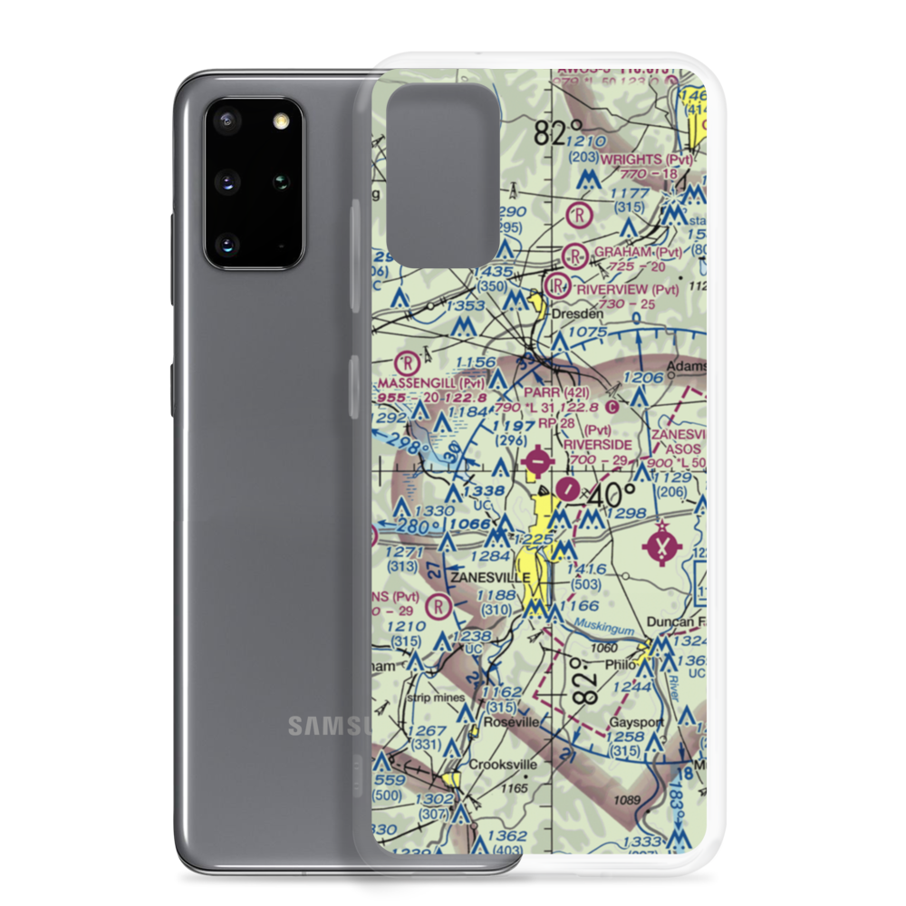 Parr Airport (42I) VFR Sectional Samsung Case Samsung Galaxy S20 Plus model shown