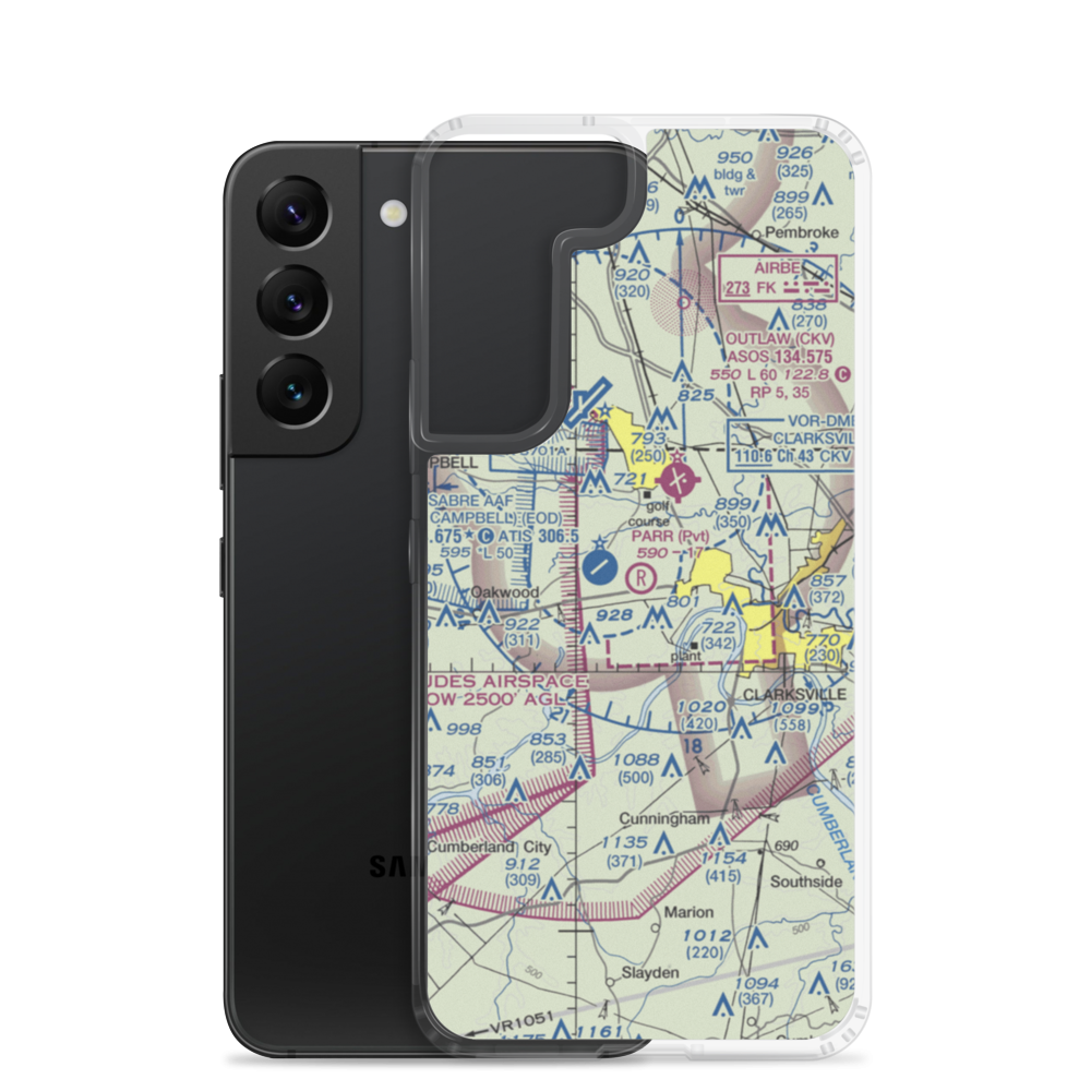 Parr Field (TN53) VFR Sectional Samsung Case Samsung Galaxy S22 model shown