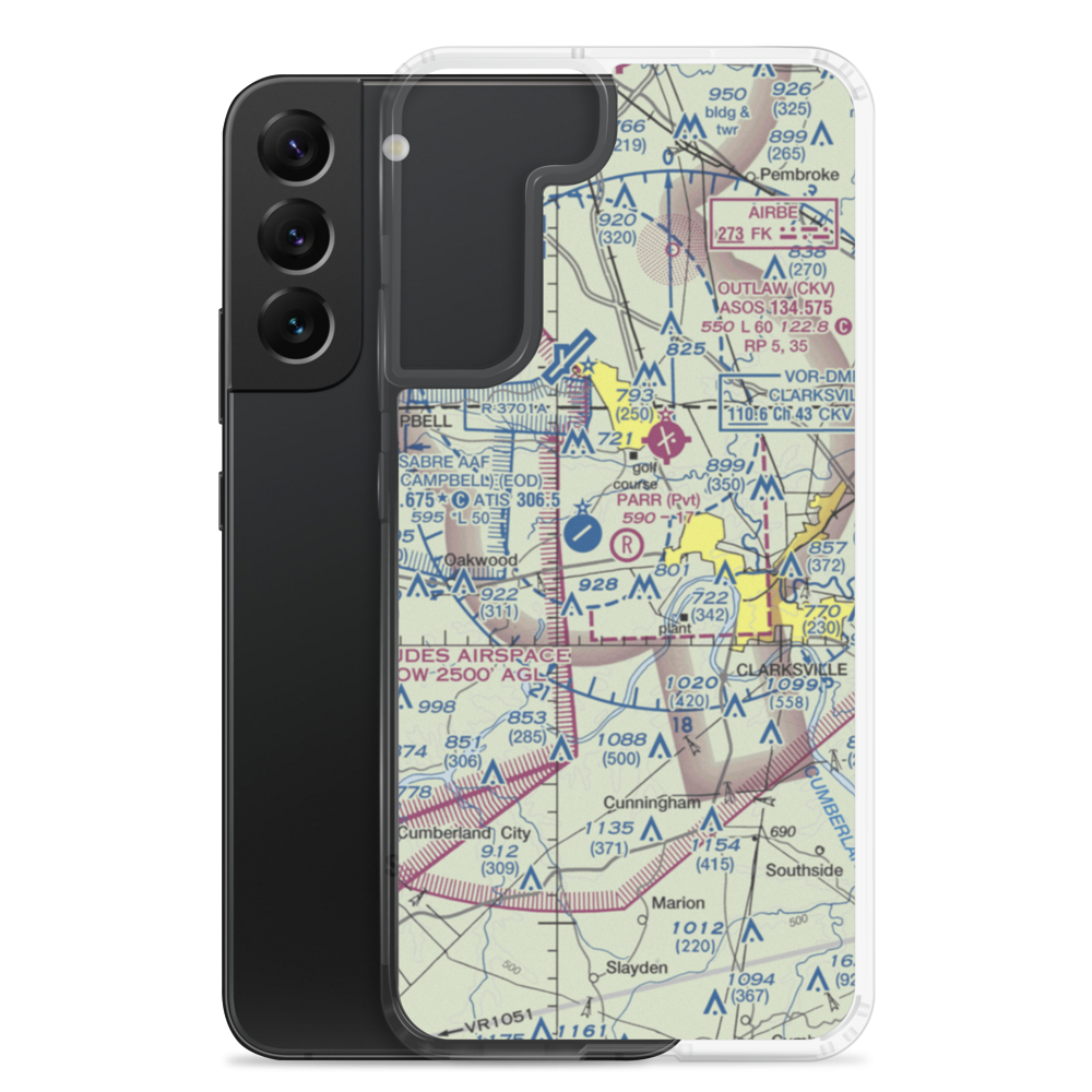 Parr Field (TN53) VFR Sectional Samsung Case Samsung Galaxy S22 Plus model shown