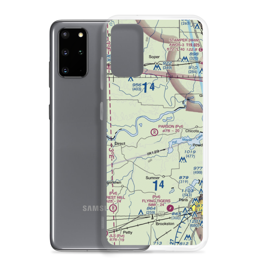 Parson Field (XS88) VFR Sectional Samsung Case Samsung Galaxy S20 Plus model shown