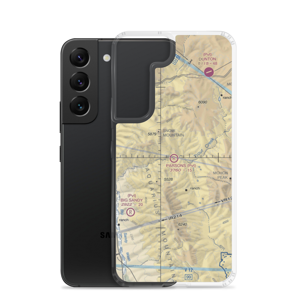 Parsons Field (4AZ6) VFR Sectional Samsung Case Samsung Galaxy S22 model shown