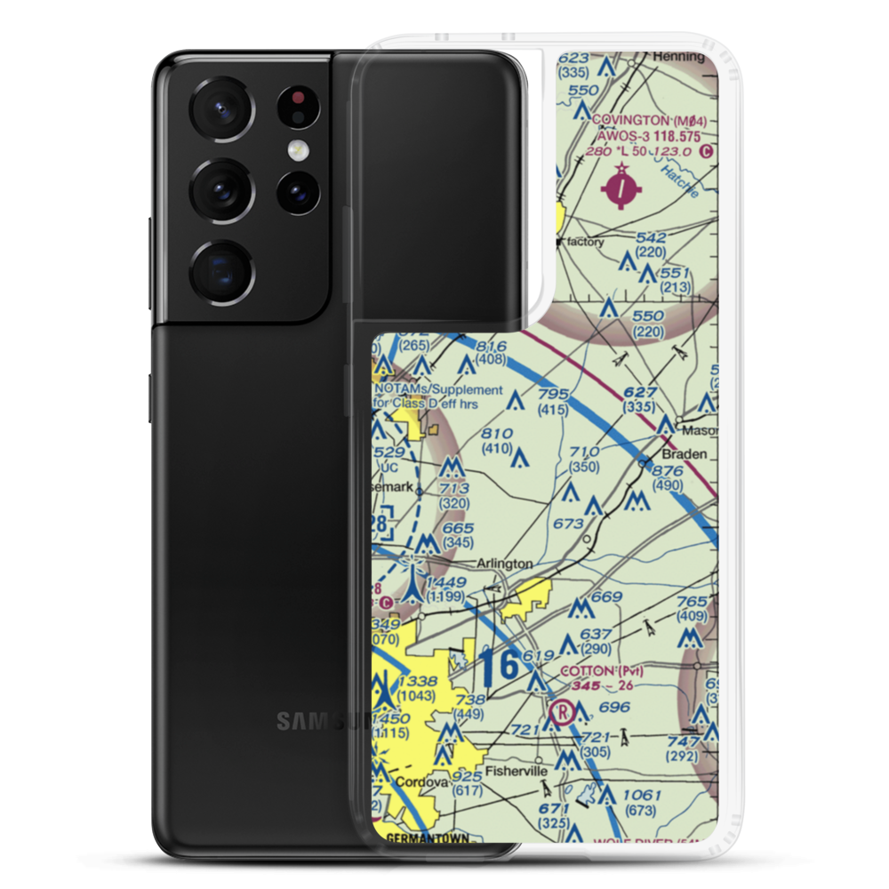 Parsons Field (TN58) VFR Sectional Samsung Case Samsung Galaxy S21 Ultra model shown