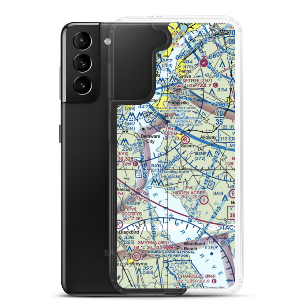 Paruszewski Farm Strip (NJ30) VFR Sectional Samsung Case Samsung Galaxy S21 Plus model shown