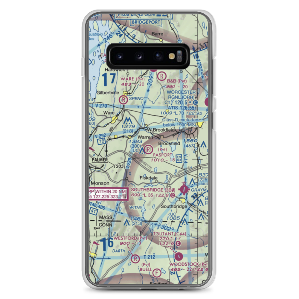 Pasport Airport (5MA3) VFR Sectional Samsung Case Samsung Galaxy S10+ model shown