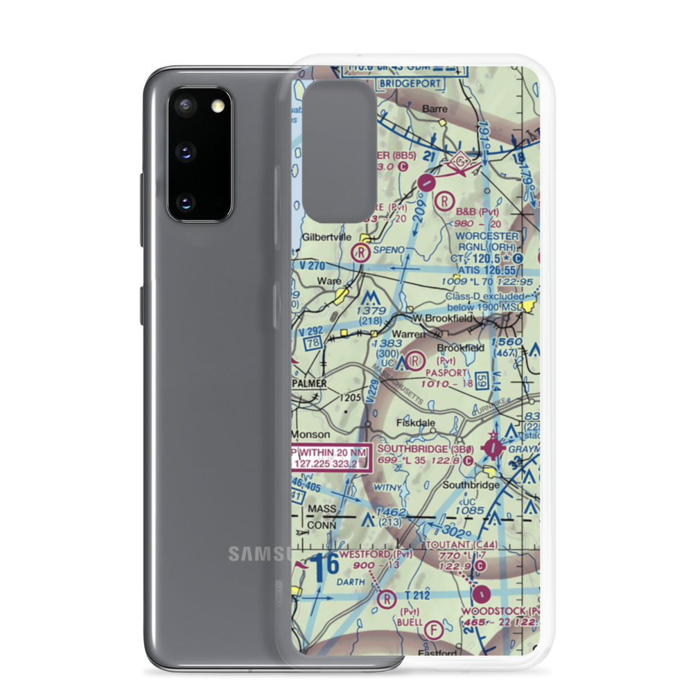 Pasport Airport (5MA3) VFR Sectional Samsung Case Samsung Galaxy S20 model shown