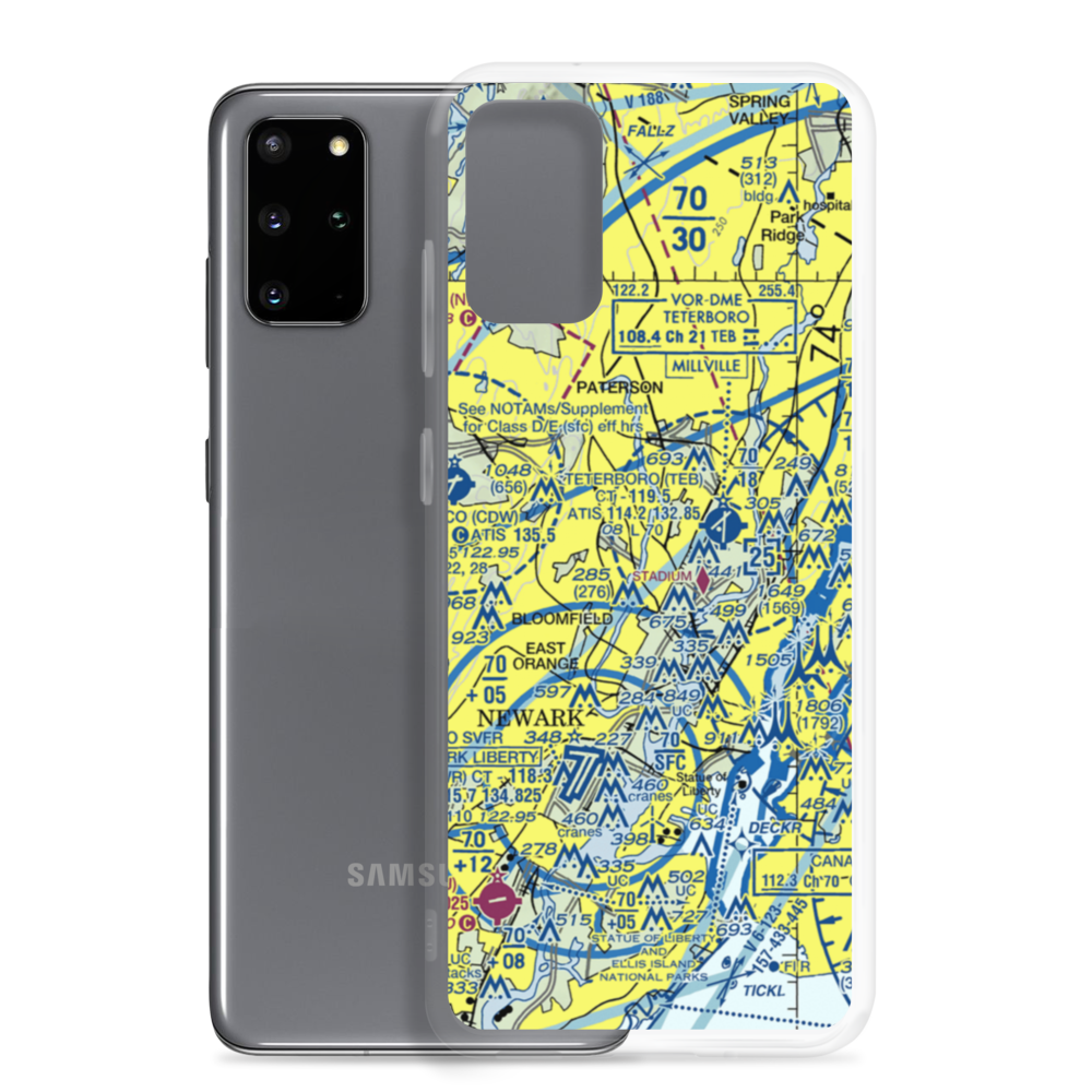 Passaic River Seaplane Base (4NJ2) VFR Sectional Samsung Case Samsung Galaxy S20 Plus model shown