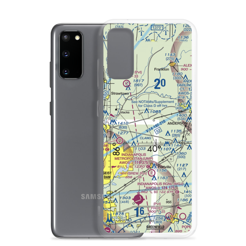 Pat Robinson Airport (66II) VFR Sectional Samsung Case Samsung Galaxy S20 model shown