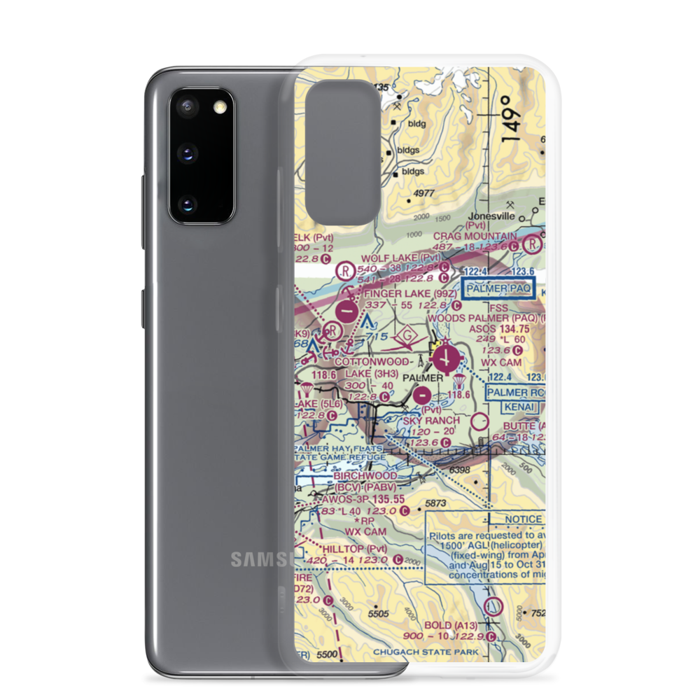 Pat-Mar Strip (AK63) VFR Sectional Samsung Case Samsung Galaxy S20 model shown