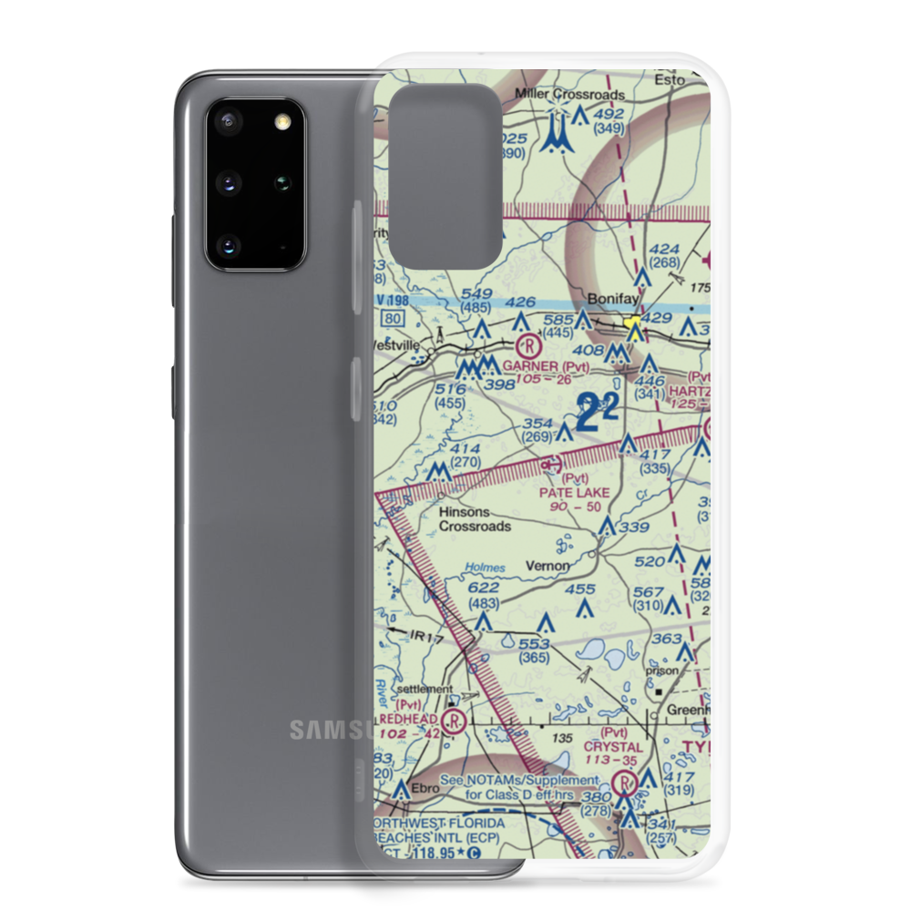 Pate Lake Seaplane Base (FL04) VFR Sectional Samsung Case Samsung Galaxy S20 Plus model shown