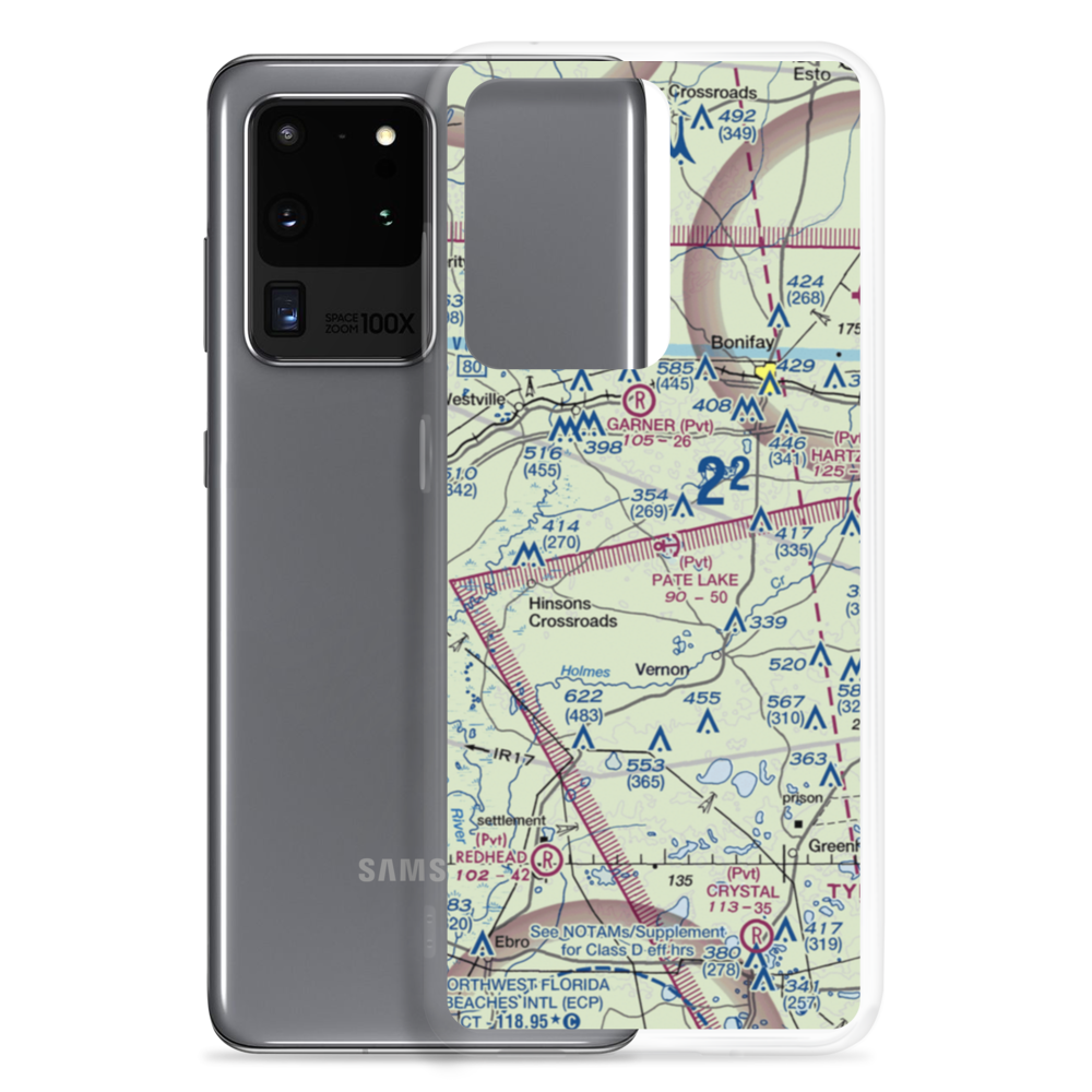 Pate Lake Seaplane Base (FL04) VFR Sectional Samsung Case Samsung Galaxy S20 Ultra model shown