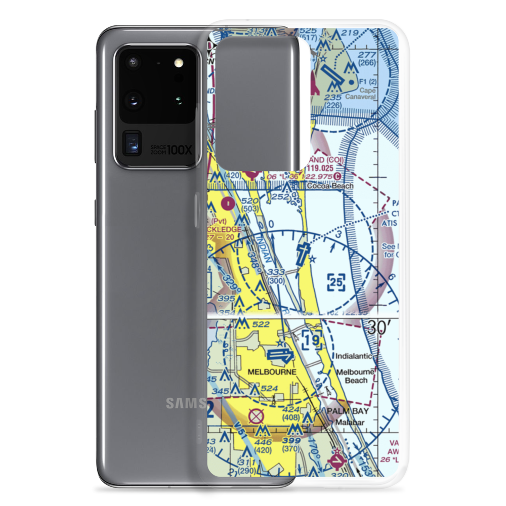 Patrick Air Force Base (COF) VFR Sectional Samsung Case Samsung Galaxy S20 Ultra model shown