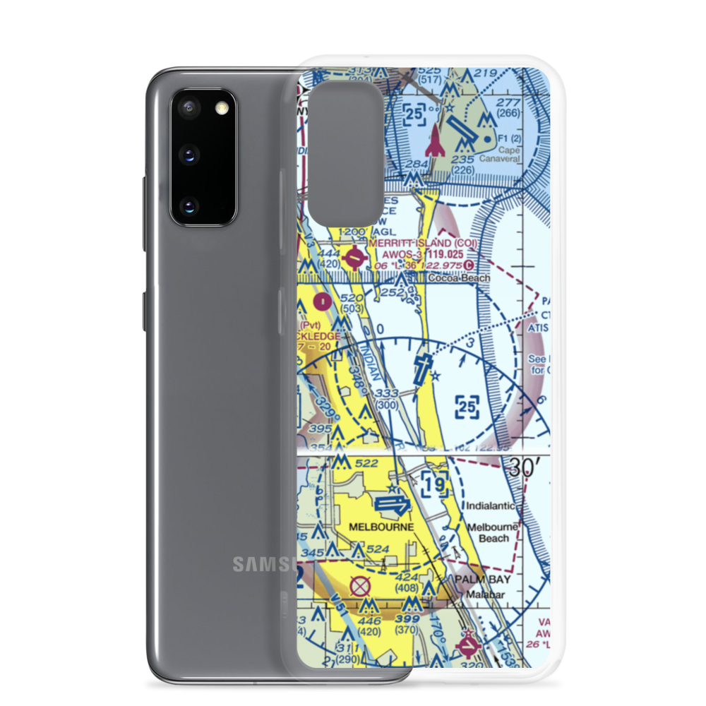 Patrick Air Force Base (COF) VFR Sectional Samsung Case Samsung Galaxy S20 model shown