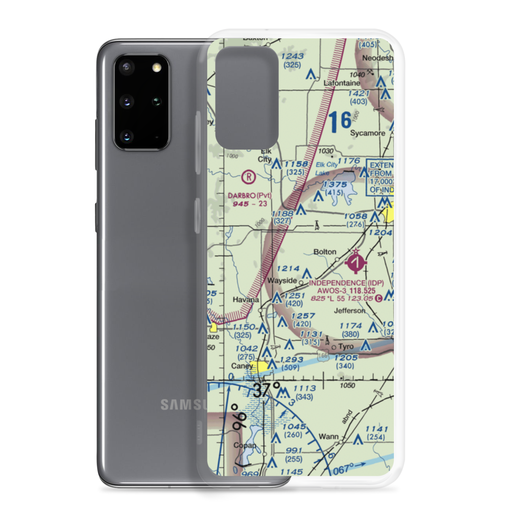 Patterson Farms Airport (66KS) VFR Sectional Samsung Case Samsung Galaxy S20 Plus model shown