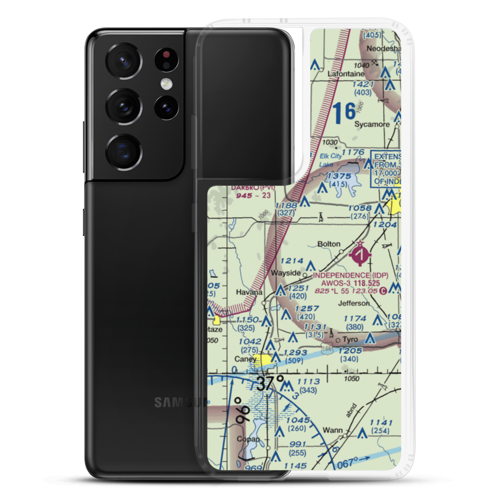 Patterson Farms Airport (66KS) VFR Sectional Samsung Case Samsung Galaxy S21 Ultra model shown
