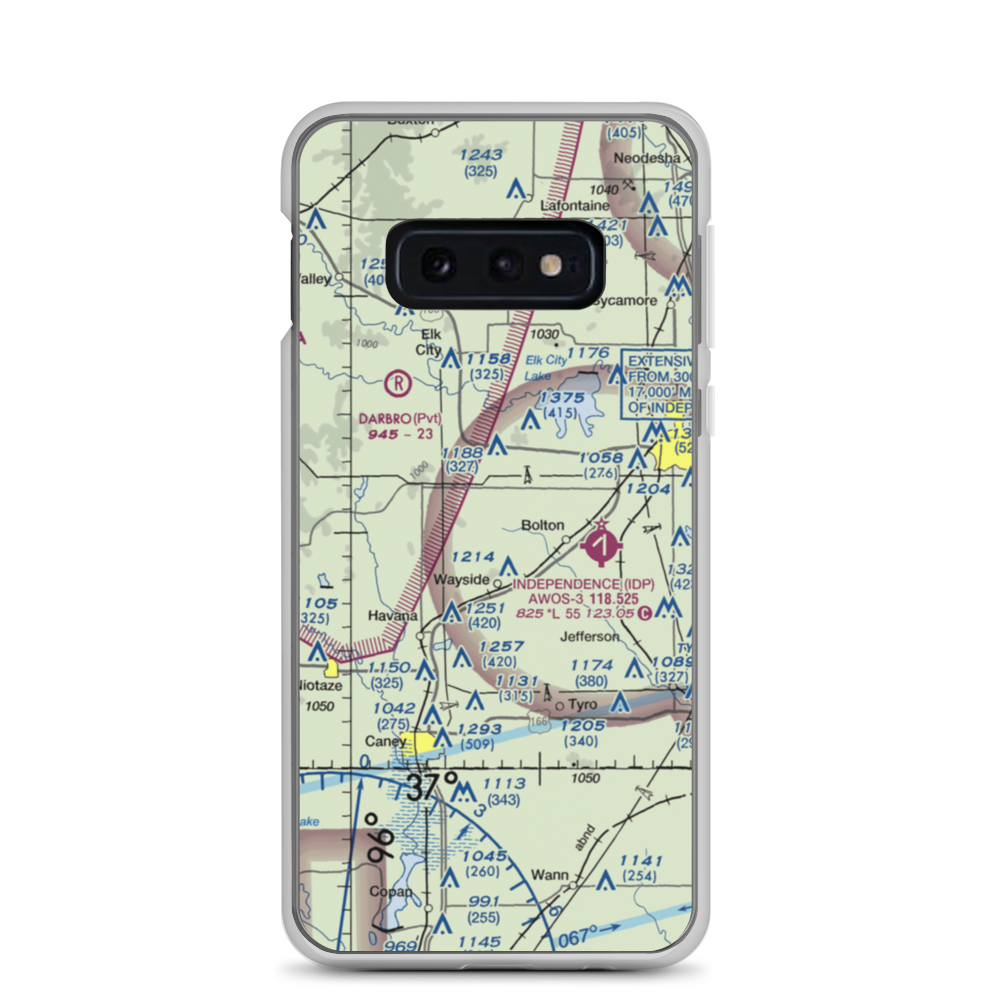 Patterson Farms Airport (66KS) VFR Sectional Samsung Case Samsung Galaxy S10e model shown