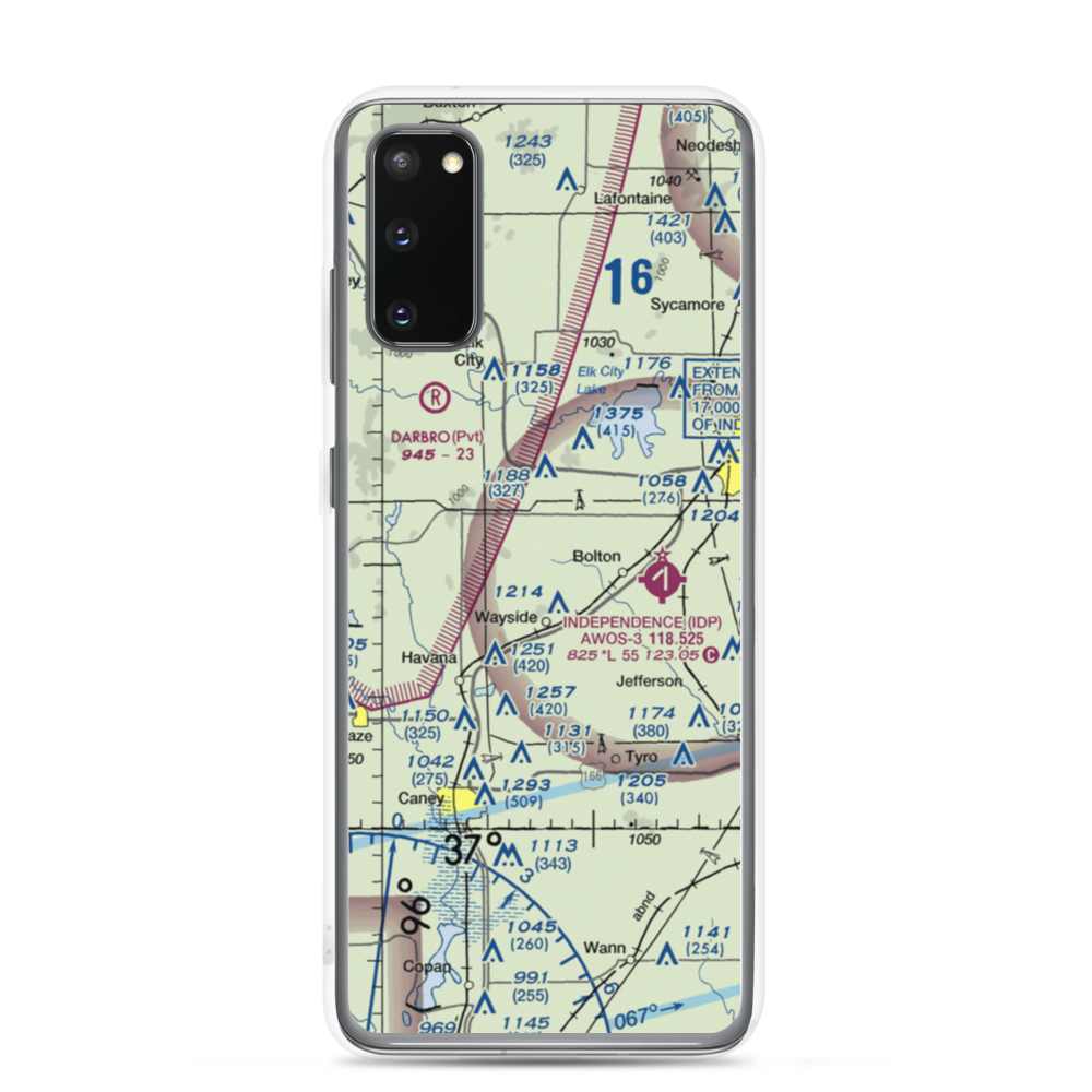 Patterson Farms Airport (66KS) VFR Sectional Samsung Case Samsung Galaxy S20 model shown