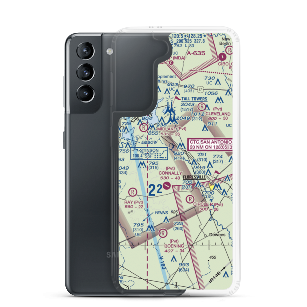 Patton Air Park (TT05) VFR Sectional Samsung Case Samsung Galaxy S21 model shown