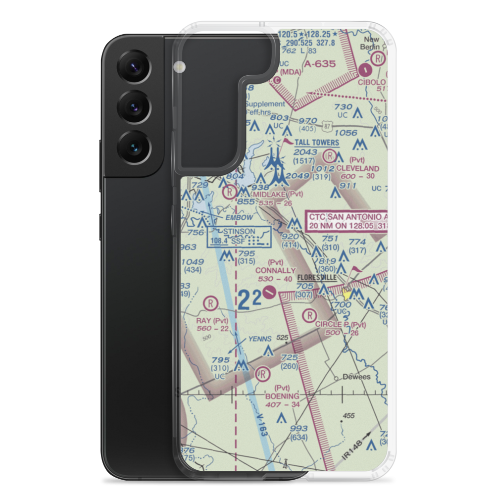 Patton Air Park (TT05) VFR Sectional Samsung Case Samsung Galaxy S22 Plus model shown
