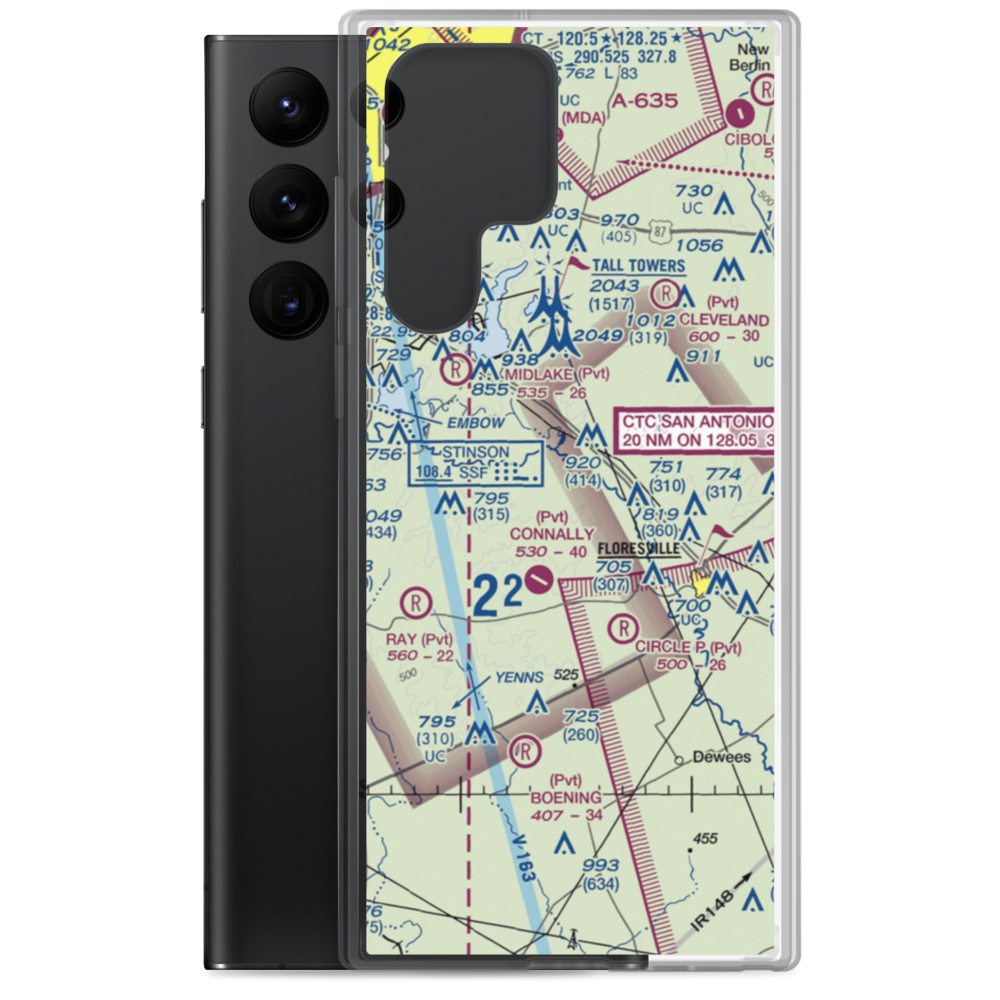Patton Air Park (TT05) VFR Sectional Samsung Case Samsung Galaxy S22 Ultra model shown