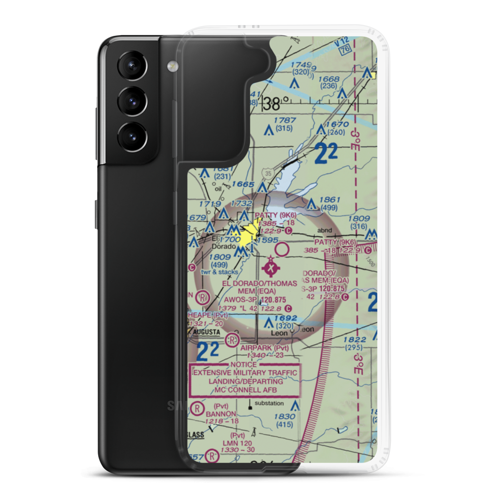 Patty Field (9K6) VFR Sectional Samsung Case Samsung Galaxy S21 Plus model shown